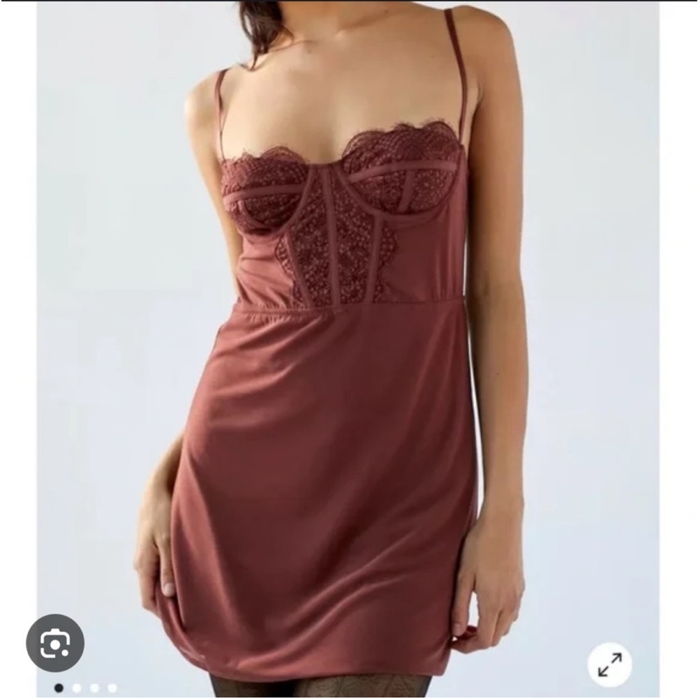 Urban Outfitters Lace Detail Mini Dress